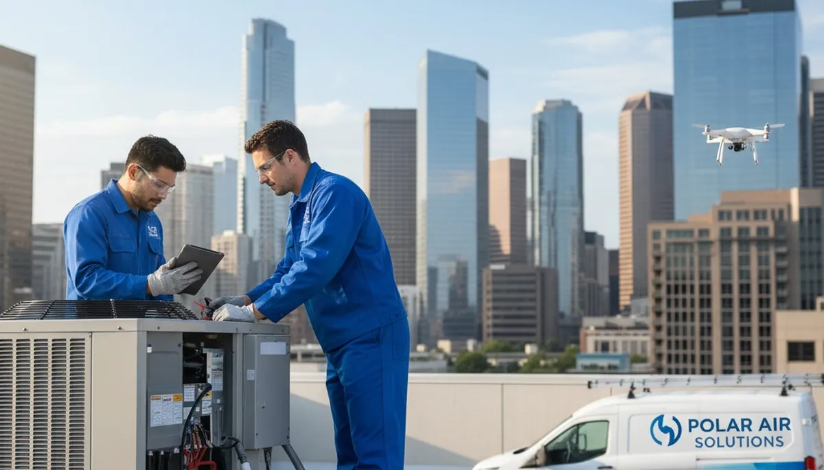 Technician repairing home air conditioner unit in Saint Louis, MO for Five Star Cooling